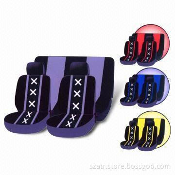 Velour Seat Covers with Foam Padding, Available in Various Colors and Designs